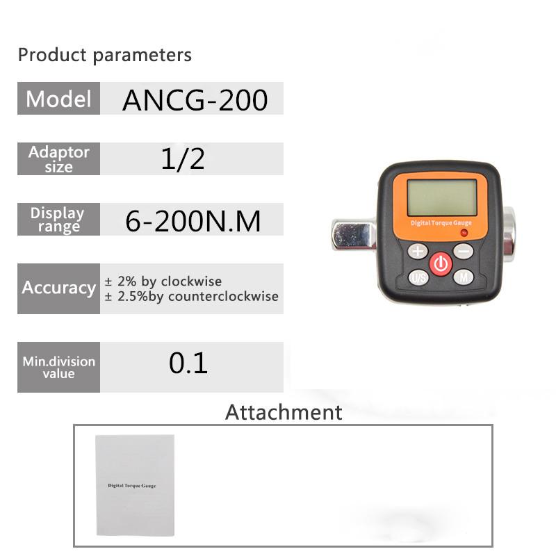 1/4'' 3/8'' 1/2 Company Direct Torque Wrench Tester Torque Adapter Digital Torque Meter Adapters For Head Bike Car Repair Tools