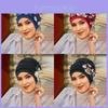 Fashion Ladies Head Scarf With Floral Print And Breathable Polyester For Casual Wear