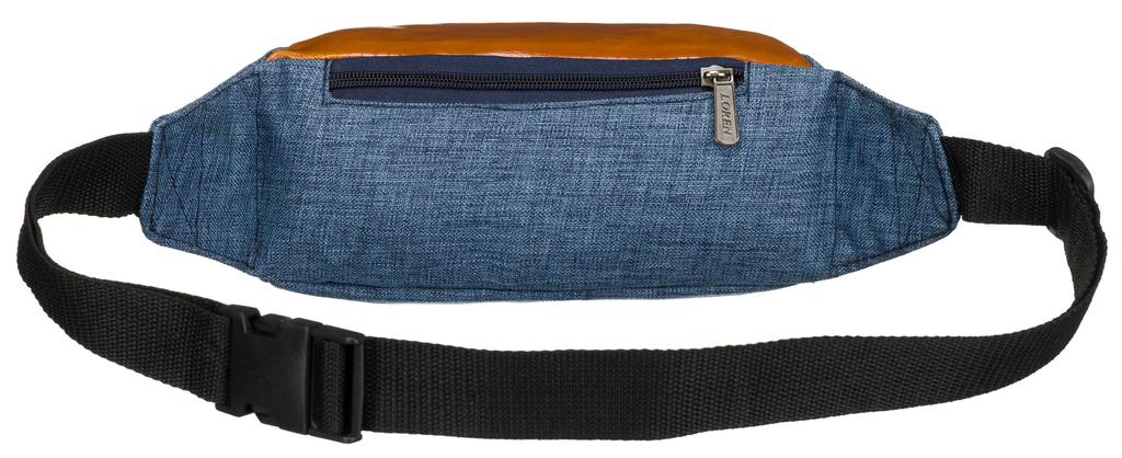WB05A-NAVY/BROWN Waist Bag