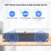 PHISSION USB-Powered Stereo Soundbar with AUX Connection for PC Speakers, TVs, Desktops, PCs, and Smartphones