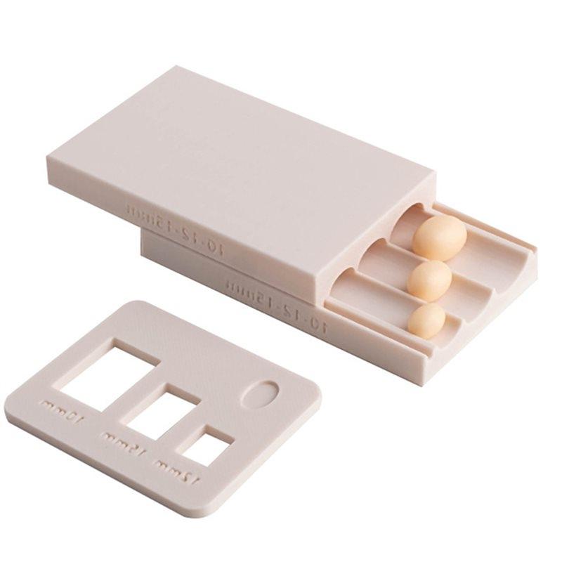 J1UL1N Polymer Clay Bead Craft Tool - 10/12/15Mm Bead Roller Mold