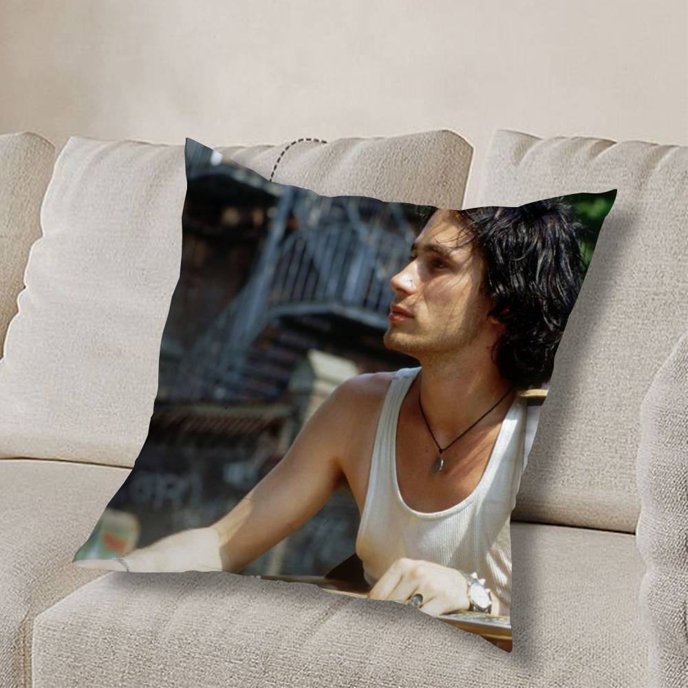 J-Jeff Buckley Grace COOL Pillow Case Anti-dustmite Pillowcase Invisible zipper silky short plush Sofa cushion cover