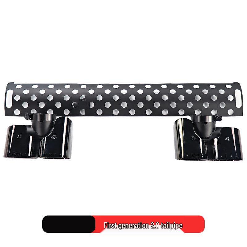 

Gloss Black Quad Outlet Tailpipe for 2020-2024 Land Rover Defender