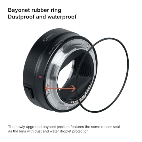 Gltire EF-EOS R Lens Adapter Canon EF/EF-S to RF Mount Autofocus Compatible with R5 R6 R7 R8 R10 R50 R100 RP R3