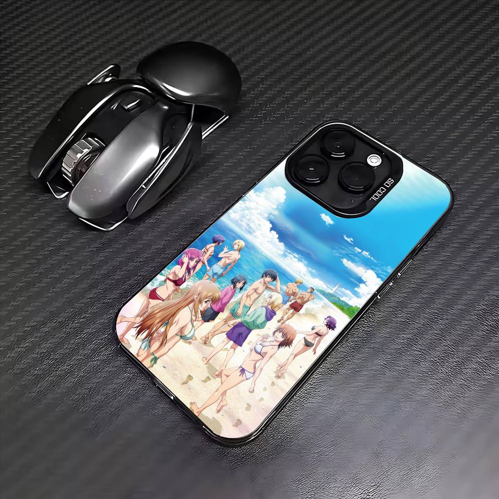 Grand B-Blue Dreaming Anime   Phone Case For iPhone17,16,15,14,13,12,11 Plus,Pro Max Colored Silver Plated Inside Cover