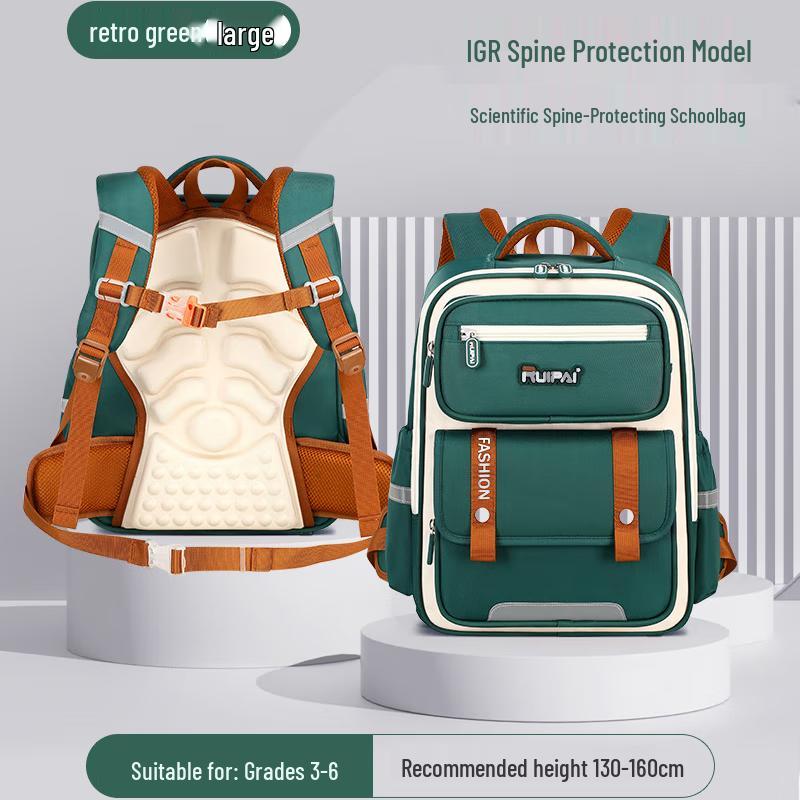 Ruipai K15222 Ergonomic Multi-Compartment Cloud Backpack for Elementary Students