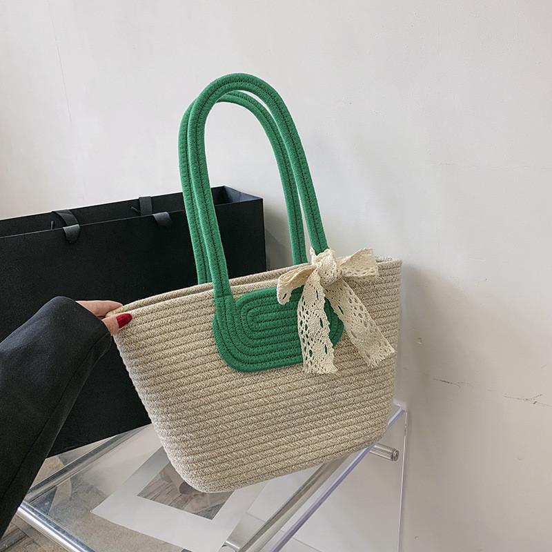 Stylish Large Capacity Woven Tote Bag For Women Perfect For Summer Casual Outings