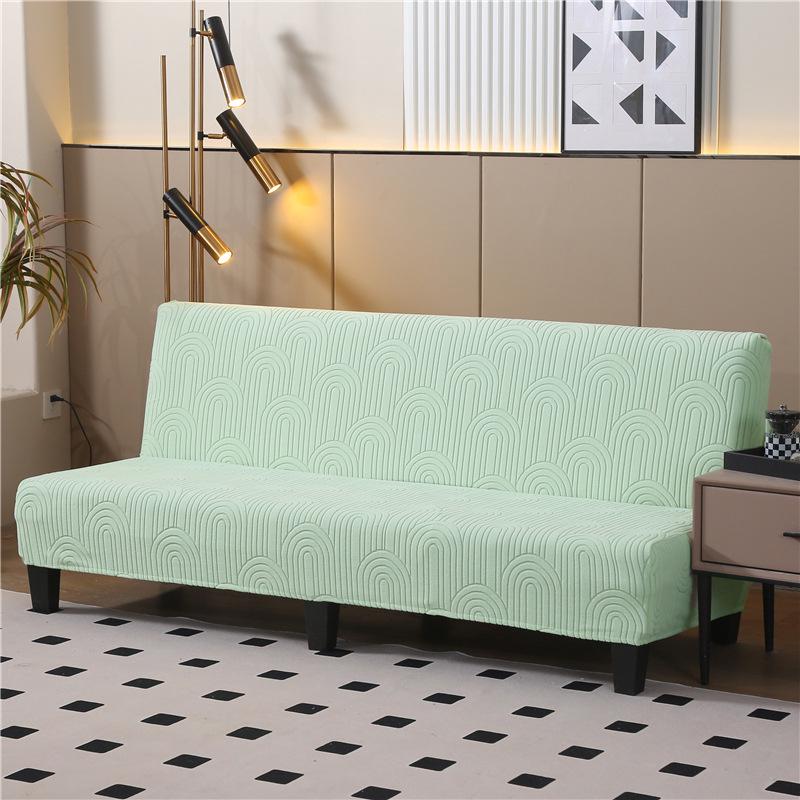 Thickened Anti-Slip Foldable Armless Sofa Bed Cover - Universal Fit, Full Coverage