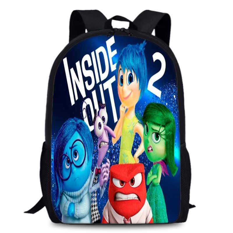 Spacious Inside Out 2 Backpack Durable Oxford Fabric 15 Inch School Bag Unisex