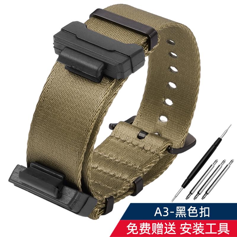 16mm Adapter+ Conversion Nylon Strap For Casio Gshock GA120 GA100 5600 GWM5610 DW6600 Watchband Accessories