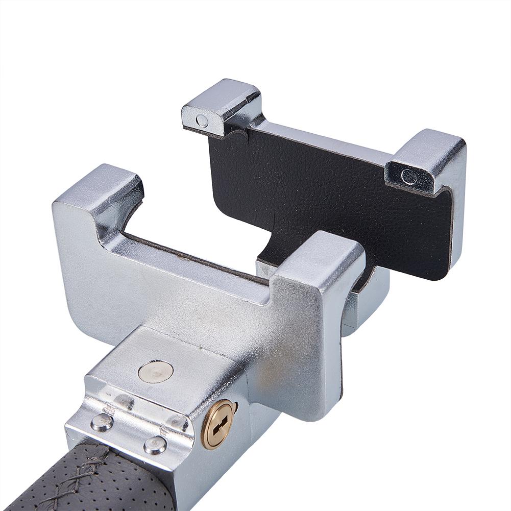 Auto Car Anti Theft Security T Type Rotary Steering Wheel Lock with 2 Keys, Not for High Dashboard