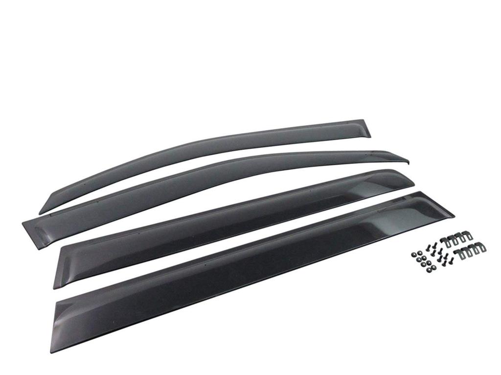 BRIGHTZ Premium Side Door Visors with Hardware for Land Cruiser 200 Compatible with Land Cruiser URJ URJ202 200W [INJ-V-072] URJ202W, UZJ200W, 202,