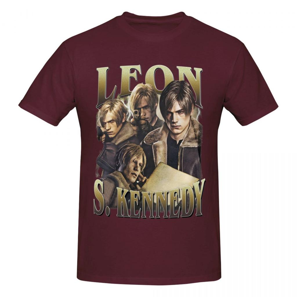 Unisex Leon S Kennedy Funny T Shirt Streetwear Oneck Cotton Tshirts