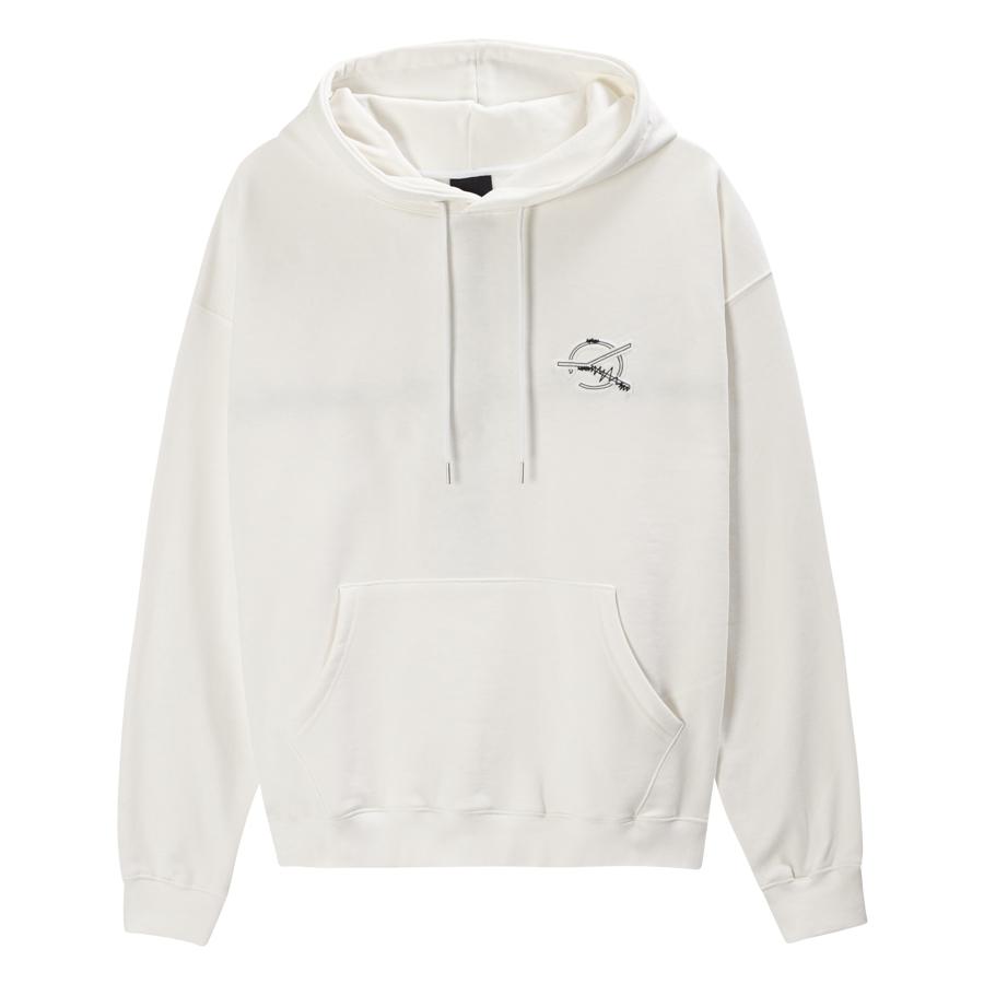 Oy Back Stitch Logo Hoodie - White White/1Size