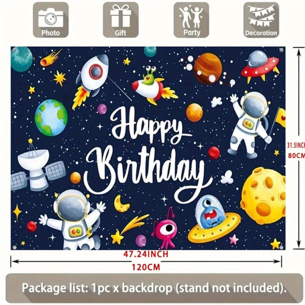Party banner 1 piece. Birthday happy wall background suitable for party home decoration and celebration events.
