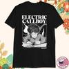 Nové Pánské tričko Revery z těžké bavlny, černé, velikosti S-5XL, s potiskem Electric Callboy Band UR525, Unisex