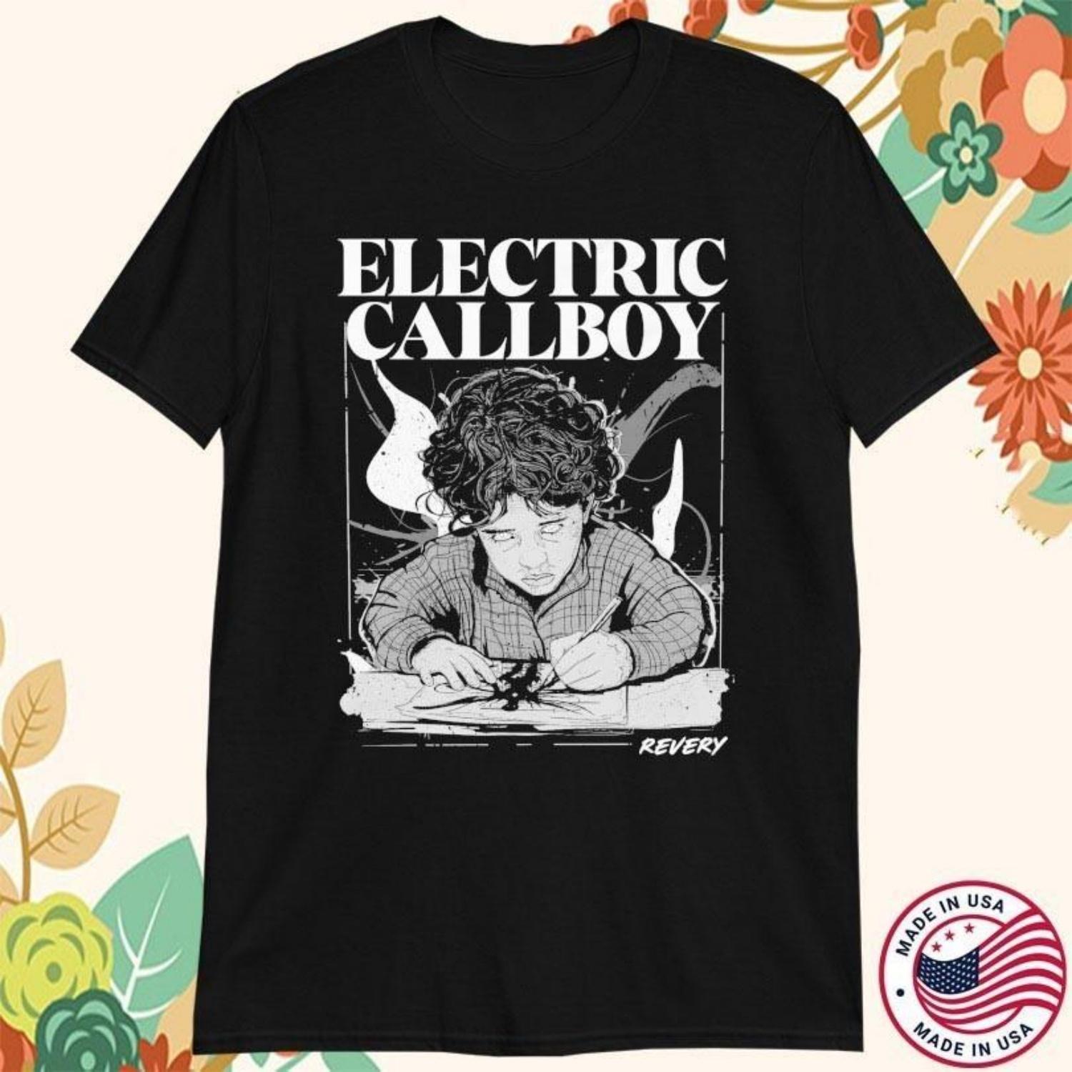 

Новая электрическая группа Callboy Revery Хлопковая черная футболка S-5XL UR525 Унисекс футболка S чёрный