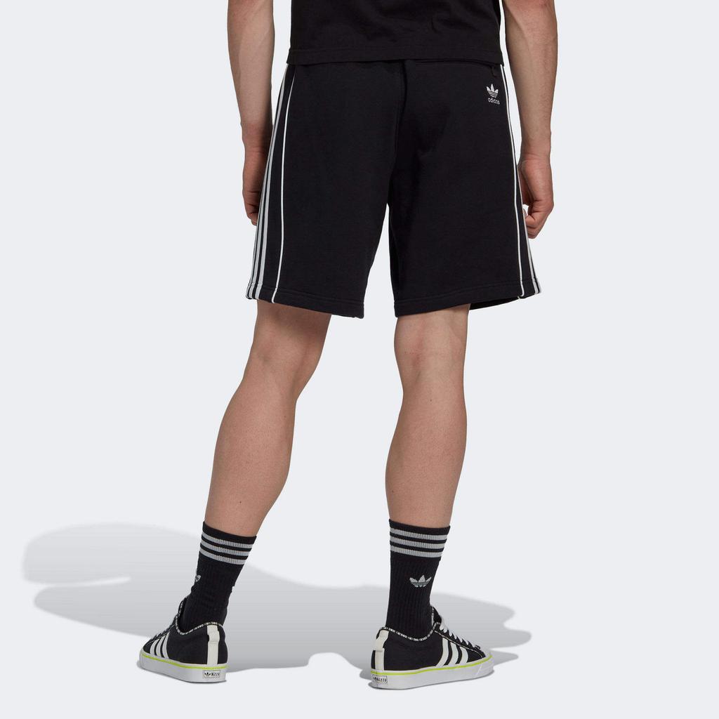 Adidas Originals Rekive Letter Logo Embroidered Striped Color Block Drawstring Sports Shorts Men Shorts Black HK7307