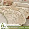 Pure Cotton Double Layer Gauze Summer Blanket for Kids and Adults