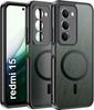 Matte Black Magsafe Case For Xiaomi Redmi 15 4G/5G + 2X Glass