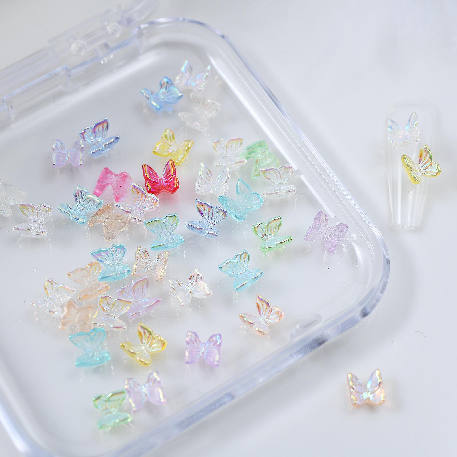 

Украшения для ногтей своими руками в виде позолоченных бабочек Aurora 3D