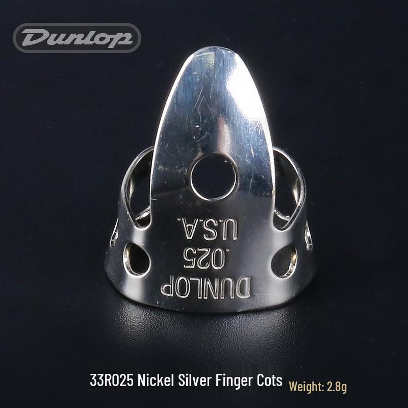 Dunlop Guitar Finger Cots - Brass/Nickel Silver Fingerstyle Picks 33R/37R (Right Hand)