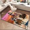 1pc John Wayne's vintage cowboy poster Carpet Rug for Living Room Bedroom Home Sofa Decoration,Kids play Non-slip Floor Mat