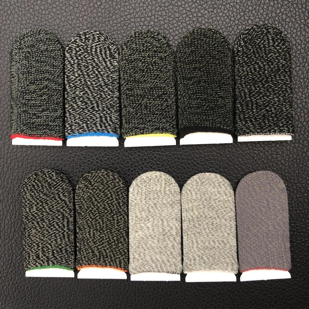 Copper Fiber 18-Pin Game Finger Sleeves - Sweatproof, Precision, Professional Gaming Gloves