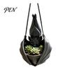Mysterious Atmosphere Plant Display Bat Shaped Hanging Planter, Gothic Pot for Indoor Outdoor Garden Decorative Basin Vines Wall Decor, Unique