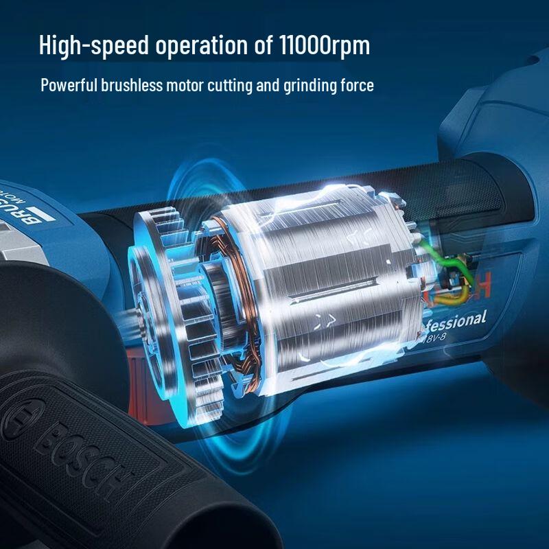 Bosch GWS18V-8 Cordless Brushless Angle Grinder CN plug (adapter included)