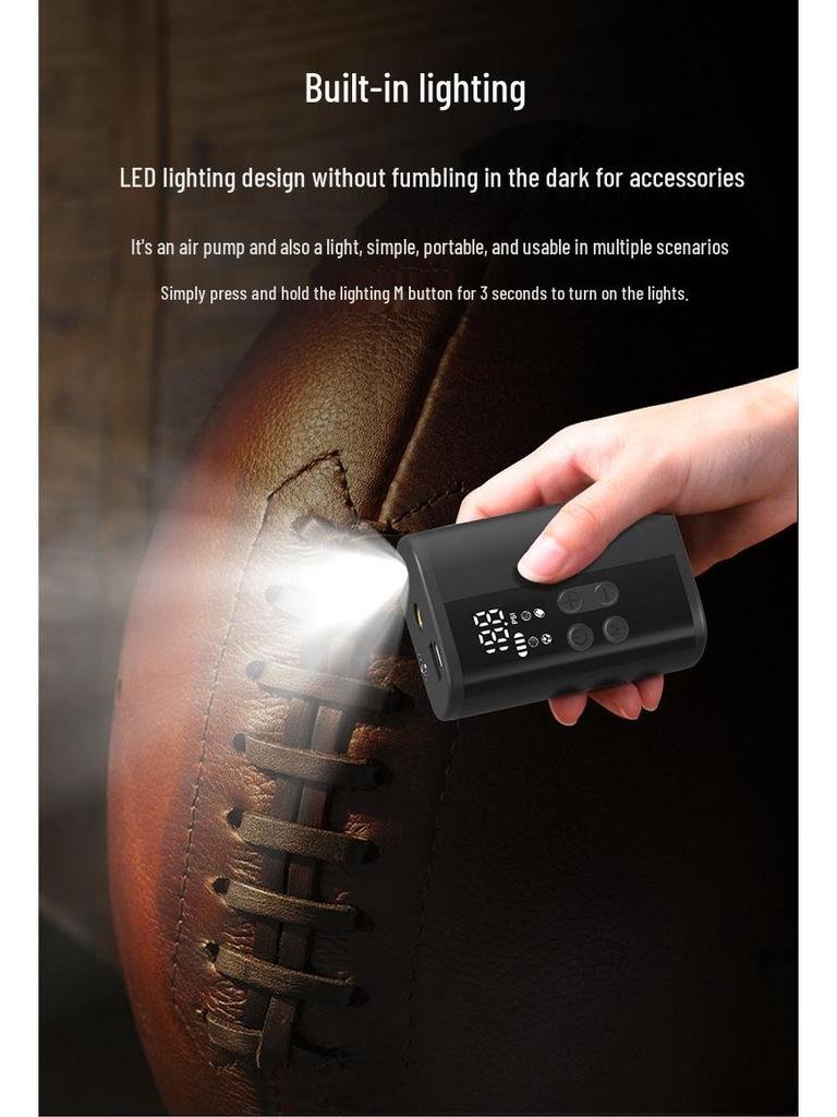 Woxin Portable Electric Pump - Multi-functional Inflator for Basketball, Football, Volleyball