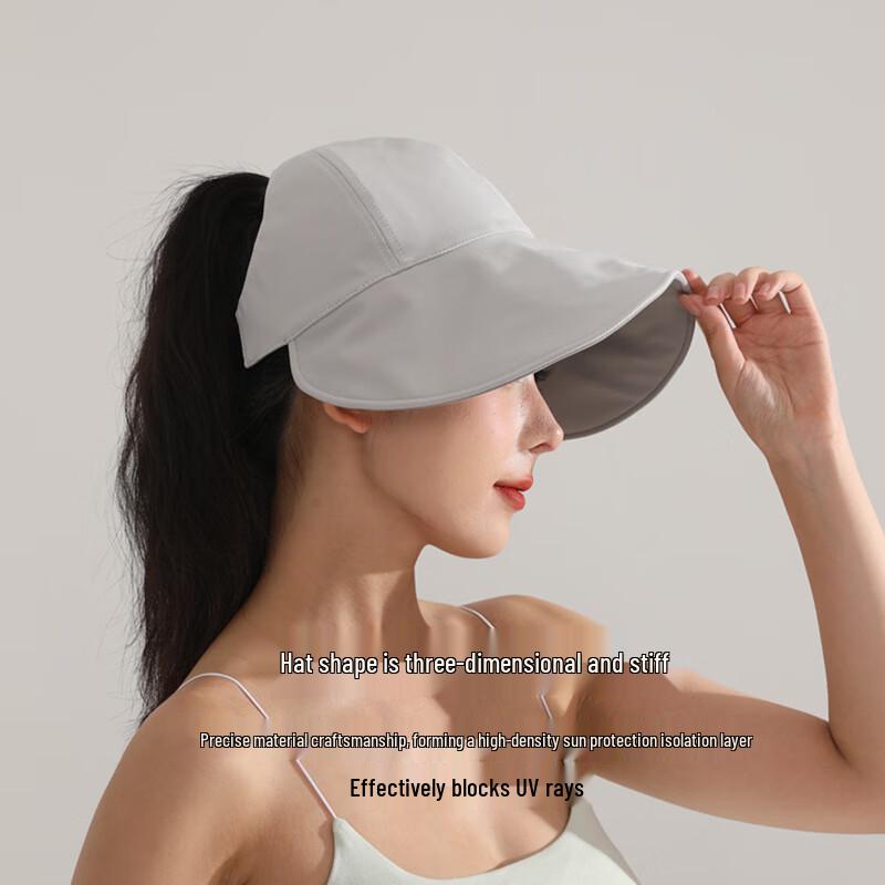 WEZHO Reversible Ice Silk Sun Protection Visor Hat