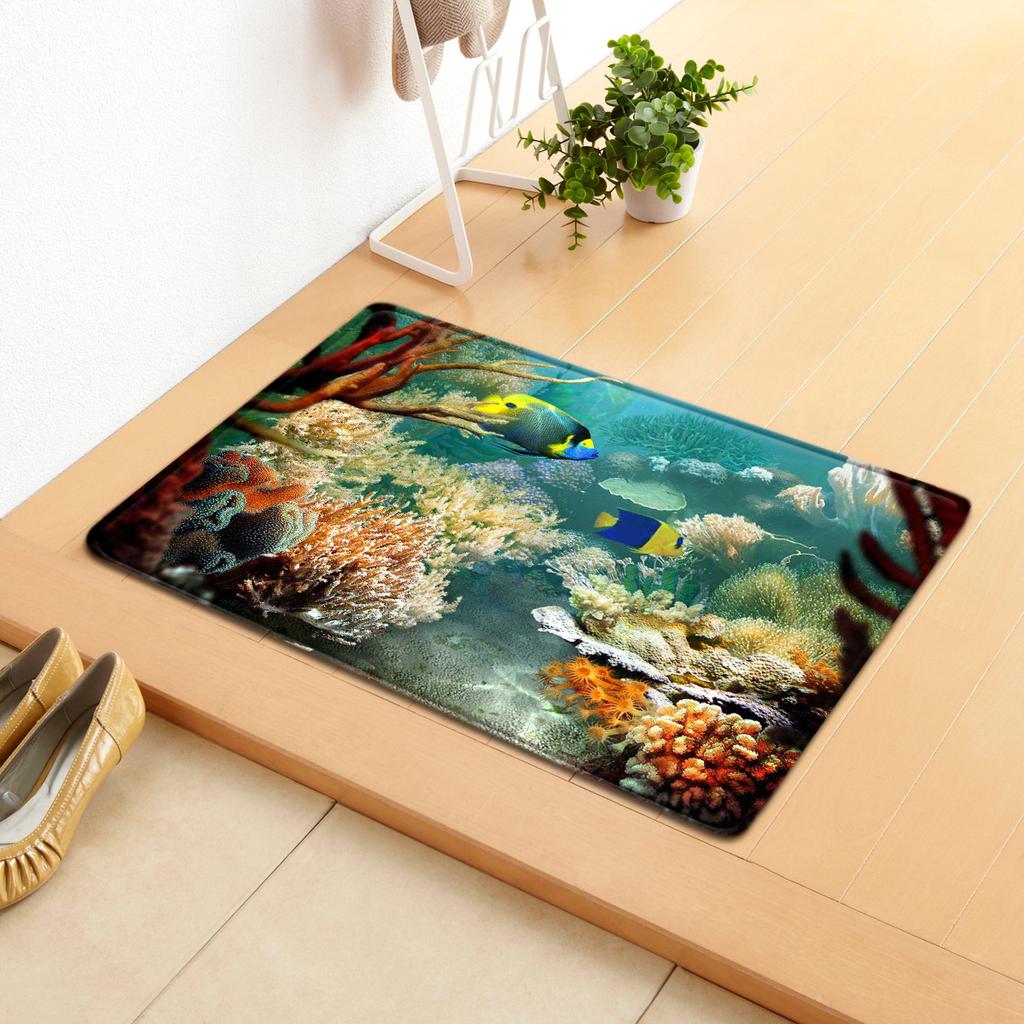 Creative Home Door Mat Water Absorbent Non-Slip Mat Living Room Kitchen Floor Mat Bedroom Carpet