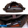 Vintage Crazy Horse Leather Men's Bag - Waxed Canvas Handbag, DSLR Camera Crossbody Bag, Men's Shoulder Messenger Bag 5313#