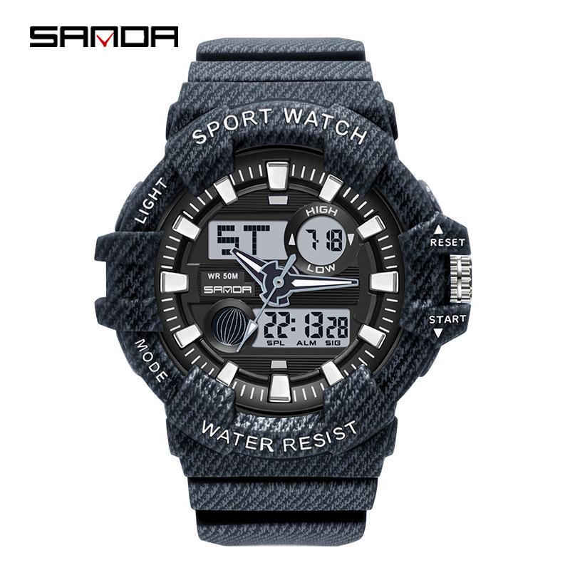 Orologio Sportivo Impermeabile Multifunzione Sanda per Studenti con Sveglia