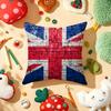 Union Jack Flag Cushion Cover Plush Fabric Soft DoubleSided Printed Sofa Warm Winter Home Gift Pillow Cover