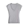 V-neck Slim-fit Short-sleeved T-shirt Women's Summer New American Spice Girl Slim-fit Basic Knitted Inner Top