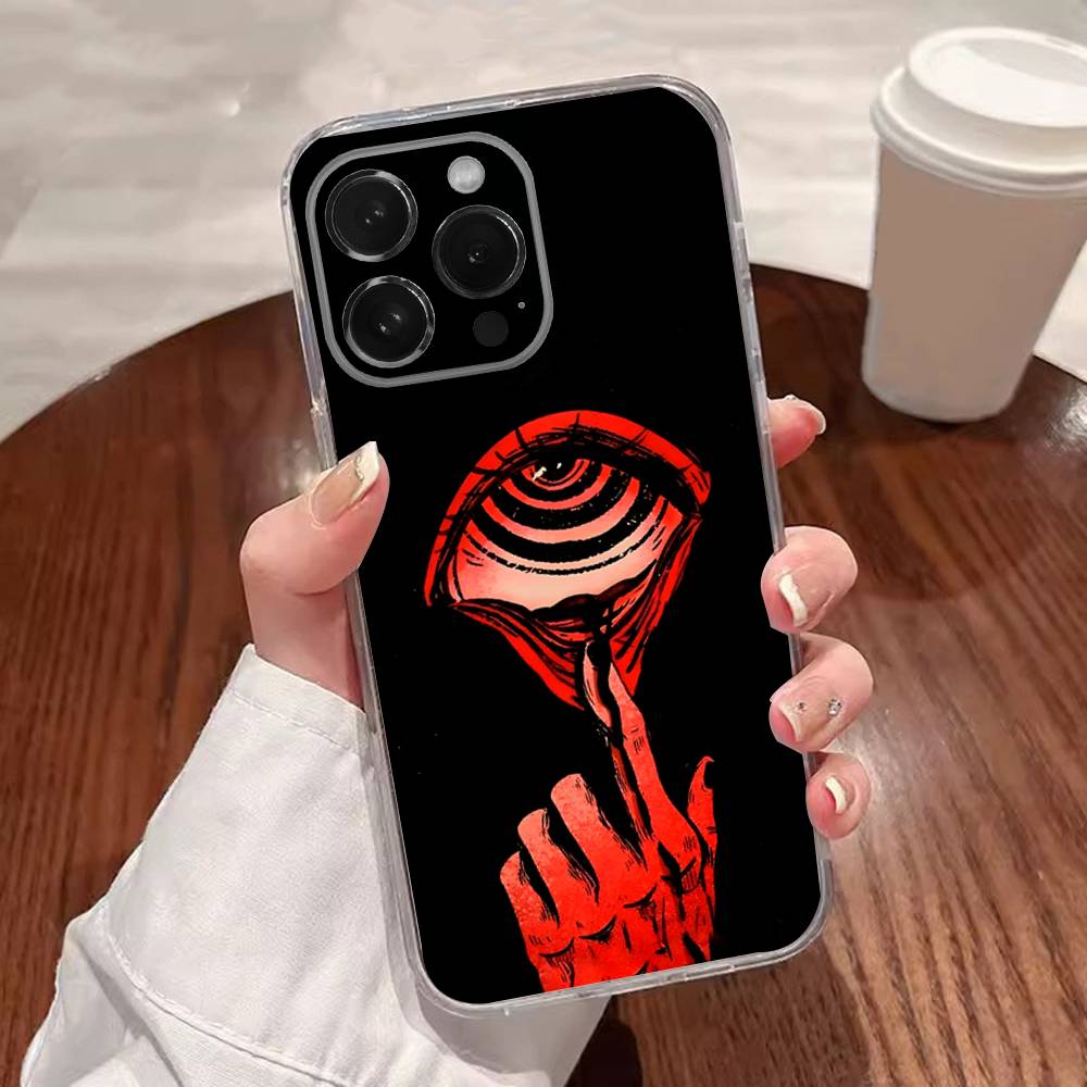 Scary Red Evil Demon Eyes Phone Case For iPhone 17,16,15,14,13,12,11 Plus,Pro,Max,XR,XS,Plus,E,SE4,Mini Transparent Cover