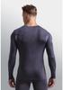 Men's Slim-fit Warm Mesh Base Layer Shirt - Round Neck, Breathable, Sweat-wicking, Thin Top for Autumn/Winter
