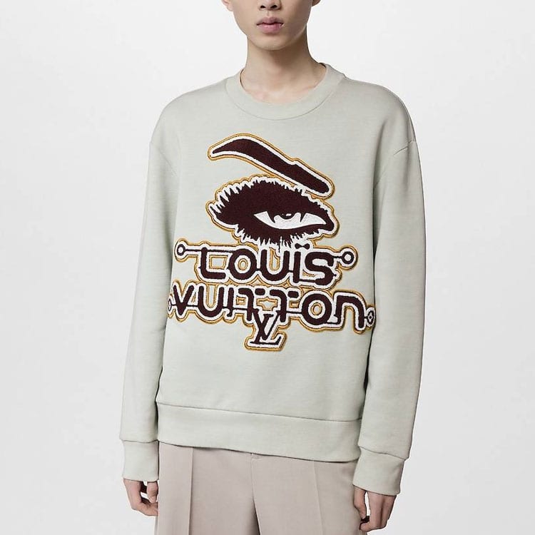LOUIS VUITTON Sweatshirt Men's Light Green 1ABYJU