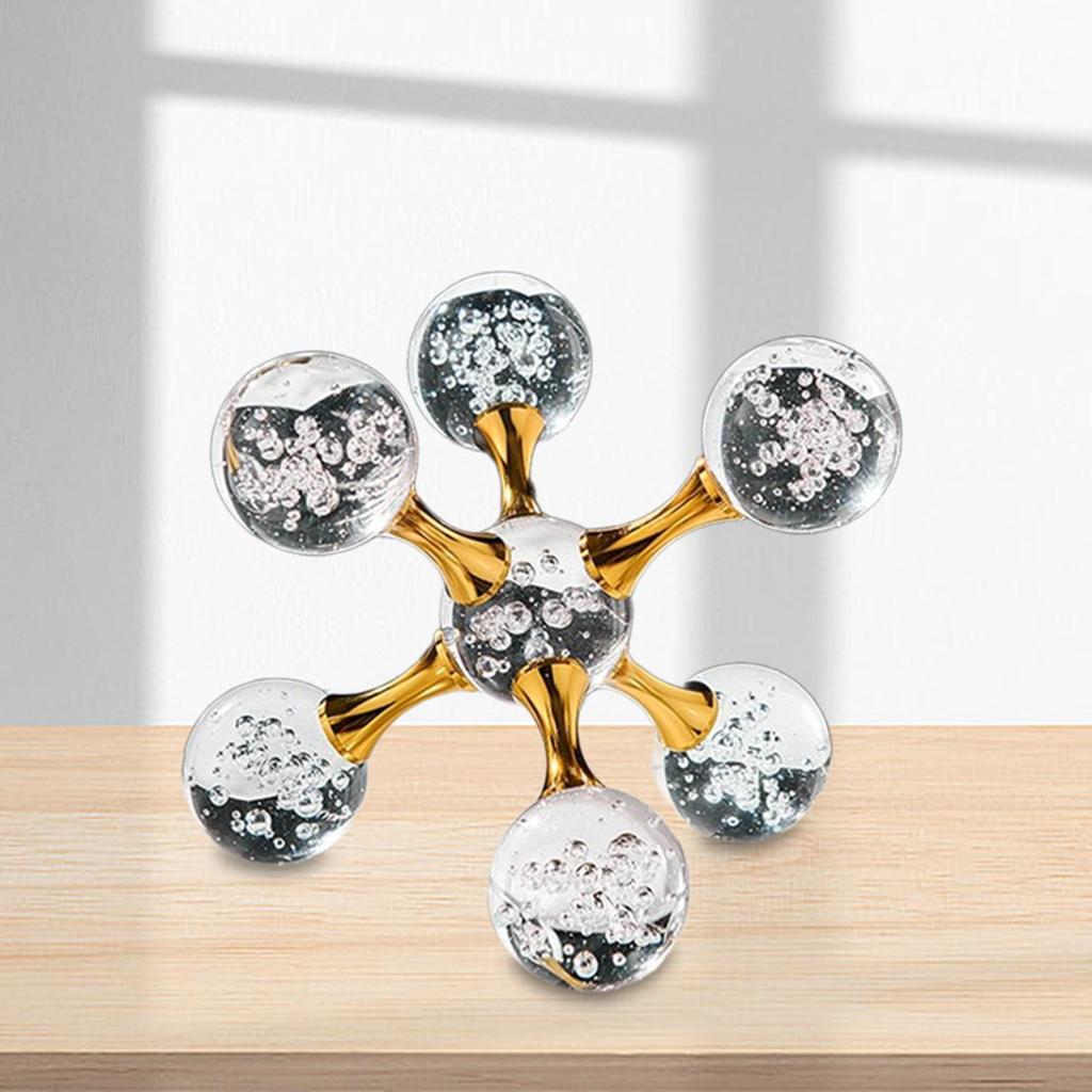 Bubble Sphere Figurine Collectible Modern Statue Desktop Ornament for Cabinet Office Fireplace Centerpiece Home Decoration