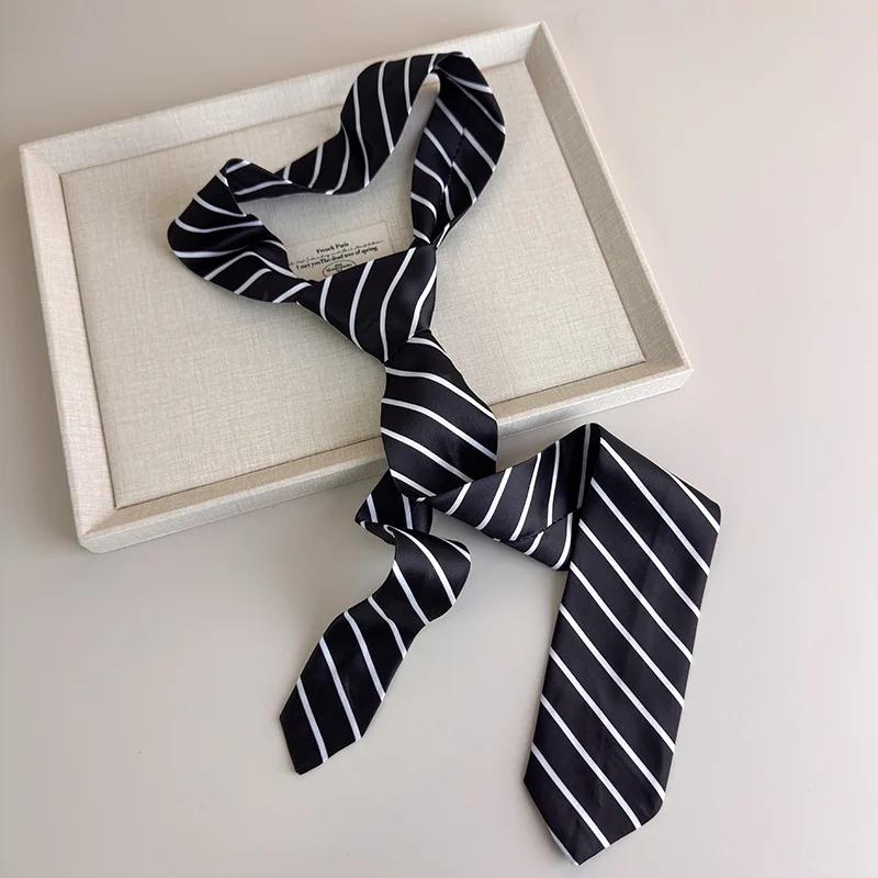 

Fashionable Accessory Long Skinny Plaid Waist Belt with Jeans Necktie Scarf Decorative Accessory Personality Trendy Hairband