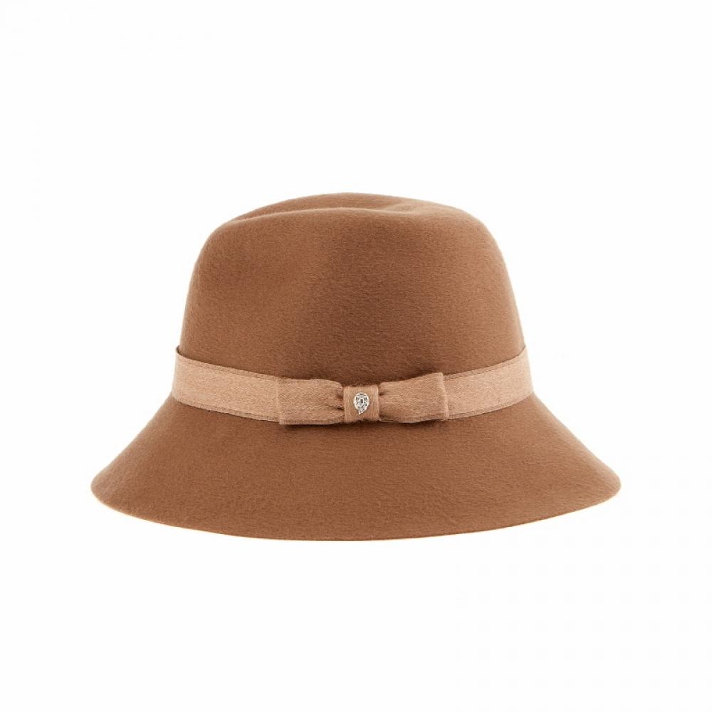 Helen Kaminski Hat51465 Ca Orpella Camel Ribbon Fedora Bucket Hat