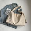 IELGY Fashion Simple Underarm Bag Casual Drawstring Canvas Large Capacity Tote Bag
