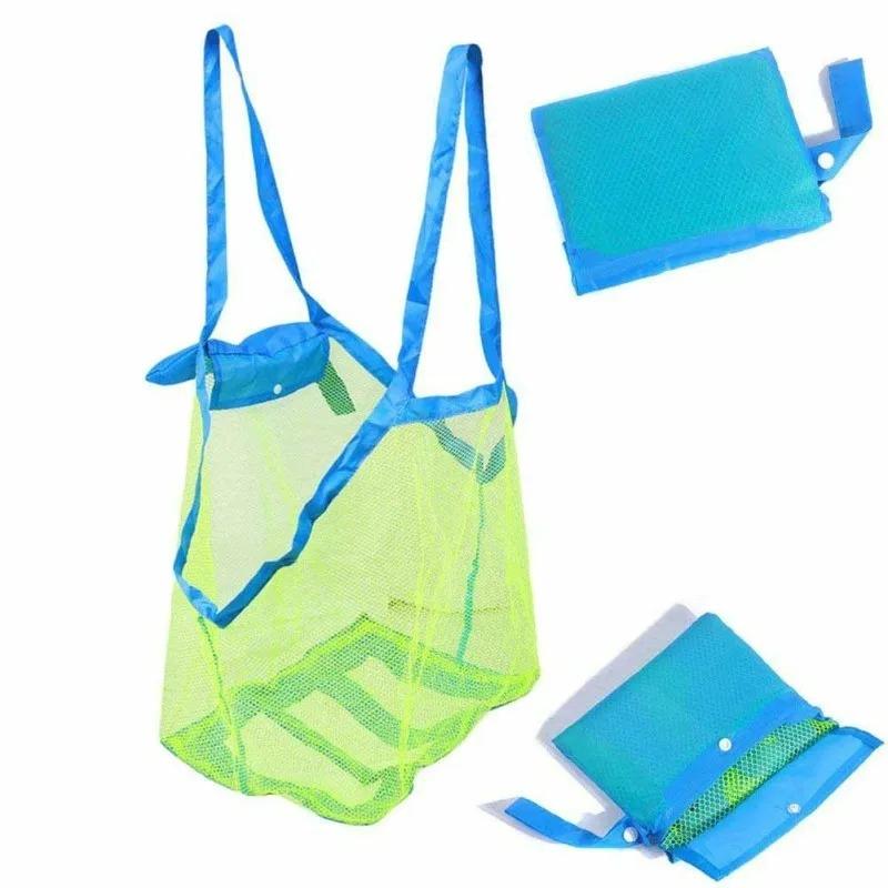 1/2/3 PCS Mesh Beach Storage Bag Children's Toy Storage Bag Oversized Beach Bag Backpack Outdoor Mesh Pocket Grocery Mesh Bag