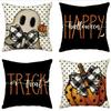 Halloween Decoration Pumpkin Ghost Linen Throw Pillow Cover Car Sofa Lumbar Pillow Cushion