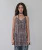 Ordinary Holiday Check Ruffle Dress [Brown]
