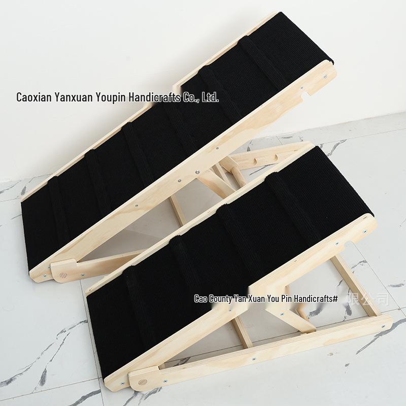 Adjustable Solid Wood Pet Climbing Ladder for Dogs