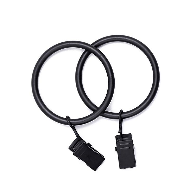 Modern Minimalist Curtain Ring With Clasp For Home Decor And Hanging Drapes