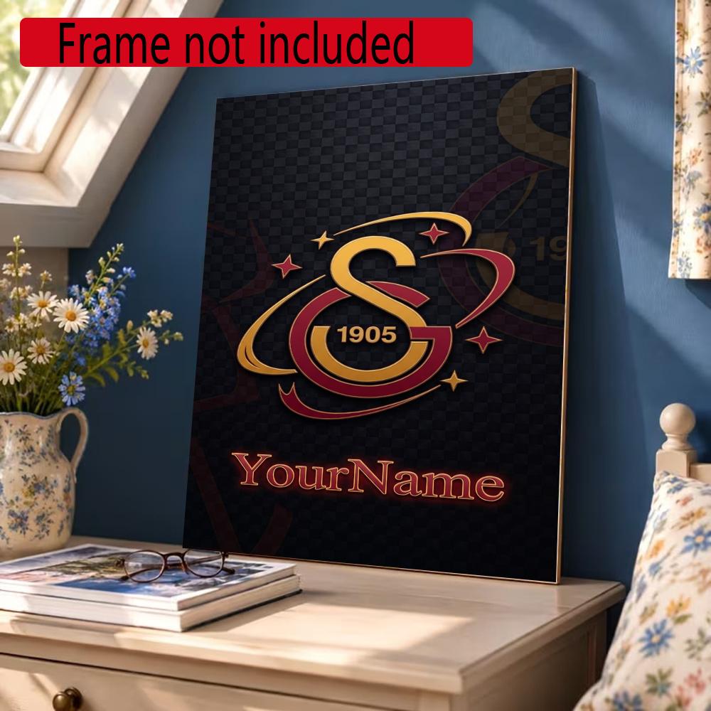 Galatasaray Customize Text Diamond Painting Round Diamond Mosaic Suitable For Beginners Diamond Painting Rhinestones Gift Frameless